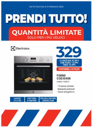 FORNO ELECTROLUX COD3S40X